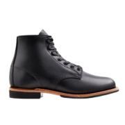 Beckman Zwarte Leren Laars Red Wing Shoes , Black , Heren