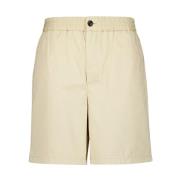 Katoenen shorts met trekkoord tailleband Ami Paris , Beige , Heren