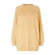 Oversized sweater met ronde hals Samsøe Samsøe , Yellow , Dames