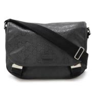 Pre-owned Leather crossbody-bags Gucci Vintage , Black , Dames