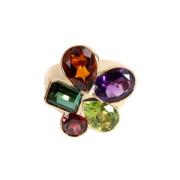 Pre-owned Metal rings Dior Vintage , Multicolor , Dames