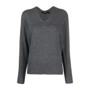 V-neck Knitwear Seventy , Gray , Dames