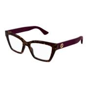 Minimal Cat-Eye Zonnebril Glamour Stijl Gucci , Brown , Unisex