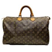 Pre-owned Leather handbags Louis Vuitton Vintage , Brown , Dames