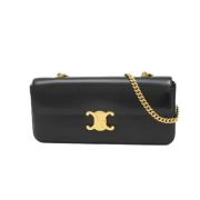 Pre-owned Leather celine-bags Celine Vintage , Black , Dames