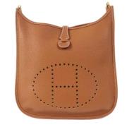 Pre-owned Leather shoulder-bags Hermès Vintage , Brown , Dames