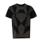 Geometrische Crew-neck T-shirt voor Casual Garderobe Parajumpers , Bla...