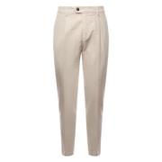 Canvas Kasjmier Oversized Broek Zandkleur Eleventy , Beige , Heren