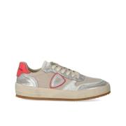 Metallic Koraal Lage Sneaker Philippe Model , Multicolor , Dames