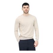 Beige Crew Neck Sweater Herenmode Selected Homme , Gray , Heren