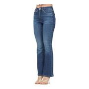 Hoge Taille Slim Fit Flare Jeans Calvin Klein Jeans , Blue , Dames