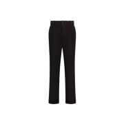 Hoge taille geplooide broek met manchetten Roberto Cavalli , Black , H...