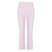 Roze Cropped Flared Broek Elisabetta Franchi , Pink , Dames