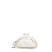 Medium Pasticcino Tas in Natuurlijk Leer Max Mara Weekend , White , Da...