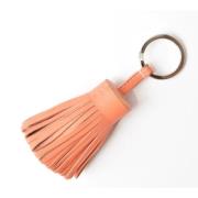 Pre-owned Leather key-holders Hermès Vintage , Pink , Dames