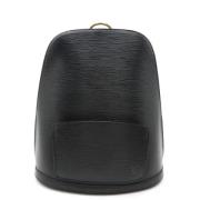 Pre-owned Leather backpacks Louis Vuitton Vintage , Black , Dames