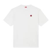 Witte Bloemen T-shirt Klassieke Polo Kenzo , White , Heren