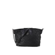 Pre-owned Leather totes Chanel Vintage , Black , Dames