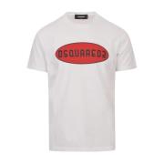 T-Shirt Dsquared2 , White , Heren