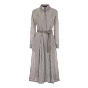 Elegante Jurk voor Speciale Gelegenheden Max Mara Studio , Gray , Dame...