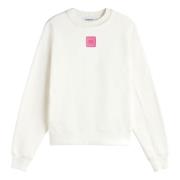 Roze Logo Geborduurde Sweater Khrisjoy , White , Dames