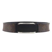 Pre-owned Canvas belts Louis Vuitton Vintage , Brown , Heren