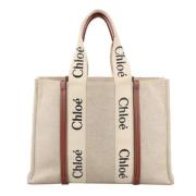 Pre-owned Canvas handbags Chloé Pre-owned , Beige , Dames