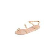 Gevlochten leren sandalen Ancient Greek Sandals , Beige , Dames