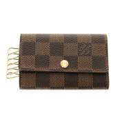 Pre-owned Canvas key-holders Louis Vuitton Vintage , Brown , Dames