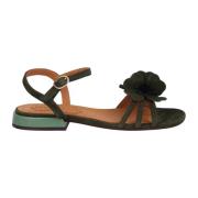 Bloemenapplicatie Gesp Sandalen Chie Mihara , Green , Dames