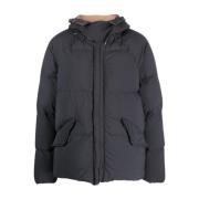 Grijze Arctic gewatteerde jas met capuchon Ten C , Gray , Heren