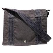 Pre-owned Canvas shoulder-bags Hermès Vintage , Gray , Dames