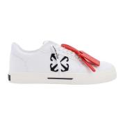 Witte Sneakers Veters Rits Off White , White , Heren