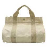 Pre-owned Canvas handbags Hermès Vintage , Beige , Dames