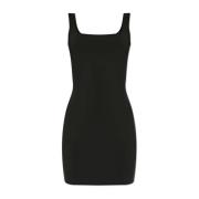 Vierkante Mini Jurk Entire Studios , Black , Dames