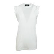 Witte TOP voor een stijlvolle uitstraling Dsquared2 , White , Dames