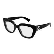 Vierkante Oversize Cat-Eye Bril Gucci , Black , Unisex