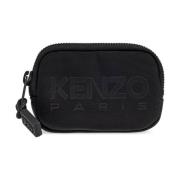 Kaarthouder met karabijnhaak Kenzo , Black , Heren