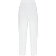 Witte Broek met Persplooi Brunello Cucinelli , White , Dames