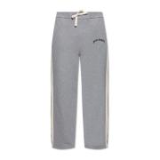 Sweatpants met logo Palm Angels , Gray , Heren