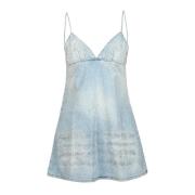 Katoenen jurk voor vrouwen Diesel , Blue , Dames