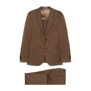 Bruine Jurk Collectie Corneliani , Brown , Heren