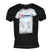 Tshirt Diesel , Black , Dames