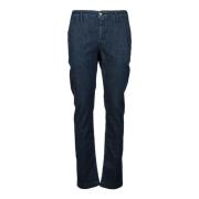 Katoen Linnen Mix Stretch Jeans Jacob Cohën , Blue , Heren