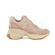 Stijlvolle Sneakers met Rubberen Zool Michael Kors , Pink , Dames