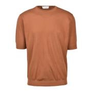 Katoenen Stijlvolle Maglia Shirt Filippo De Laurentiis , Brown , Heren