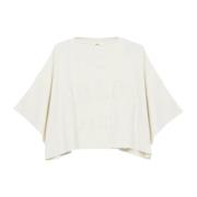 Witte Gestreepte Logo T-shirts en Polo's Chloé , White , Dames