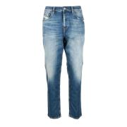 Katoen Elastaan Jeans Diesel , Blue , Heren