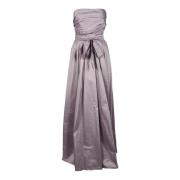 Elegante Zijdeblend Jurk Max Mara Studio , Purple , Dames