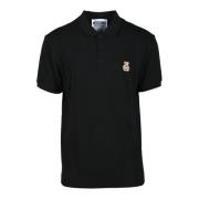 Polo Moschino , Black , Heren